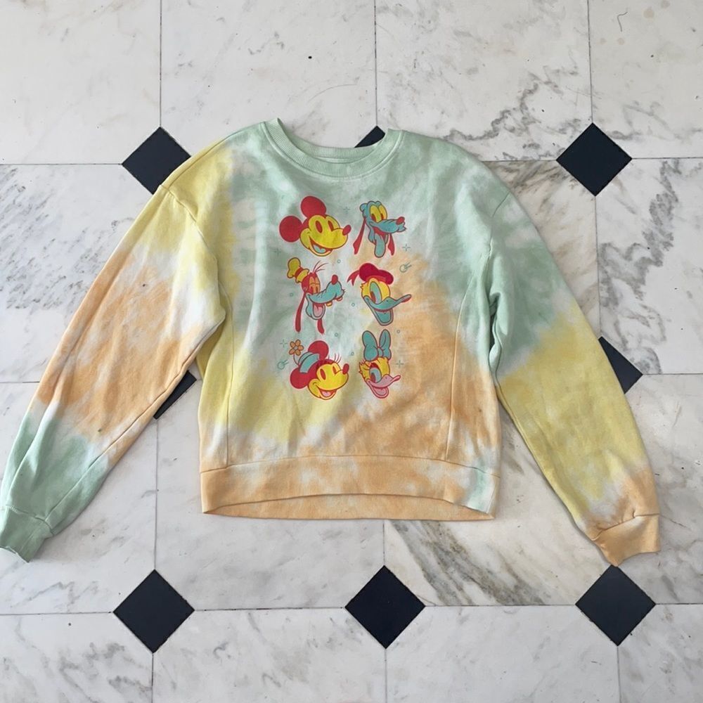 Mickey & Friends Tie Dye Kids Sweatshirt